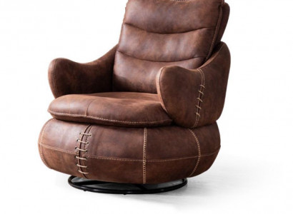 Sessel Sitz Klassisch Design Wohnzimmer Polster Einsitzer Leder Stil Möbel Luxus